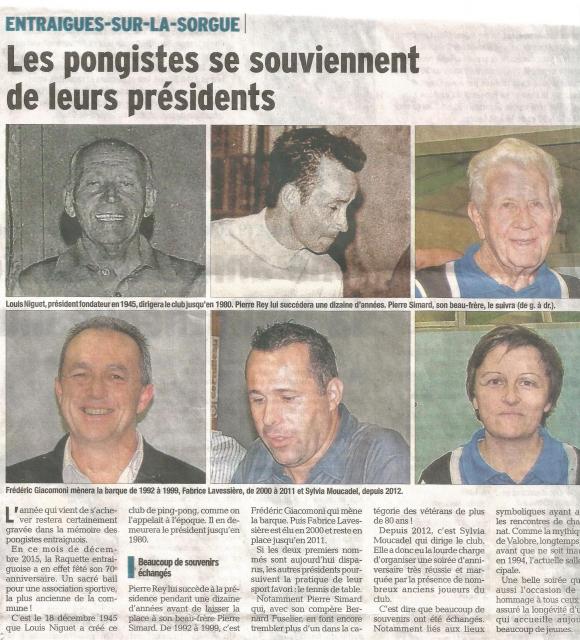Article vm presidents du club